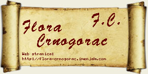 Flora Crnogorac vizit kartica